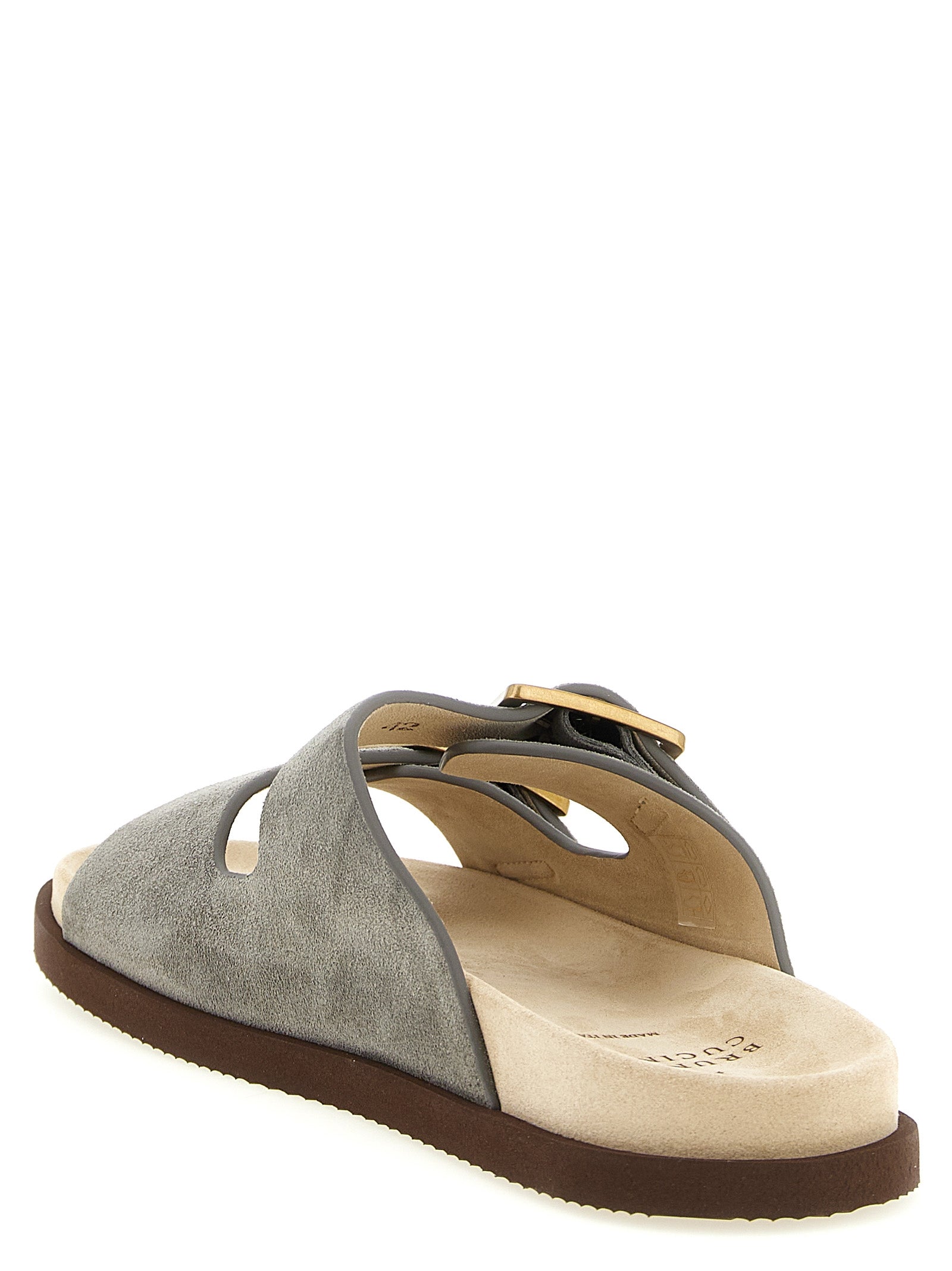 BRUNELLO CUCINELLI’s Suede ‘Urban’ Slides