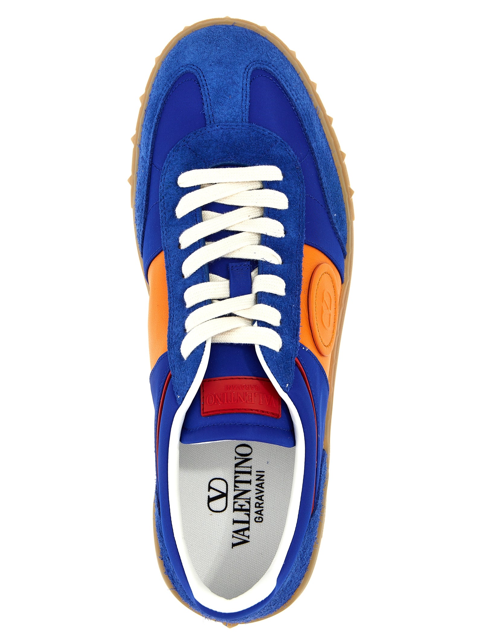 Valentino Garavani Upvillage Low-Top Sneakers in Blue Calfskin