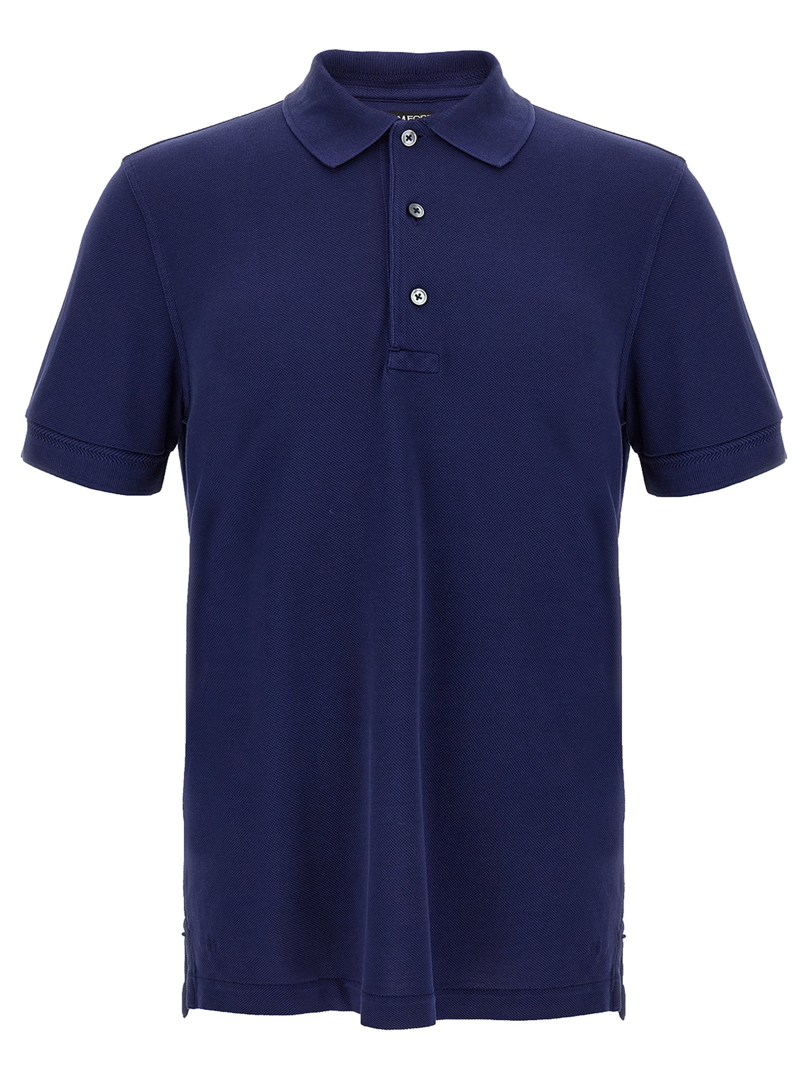 Blue Lyocell Polo Shirt