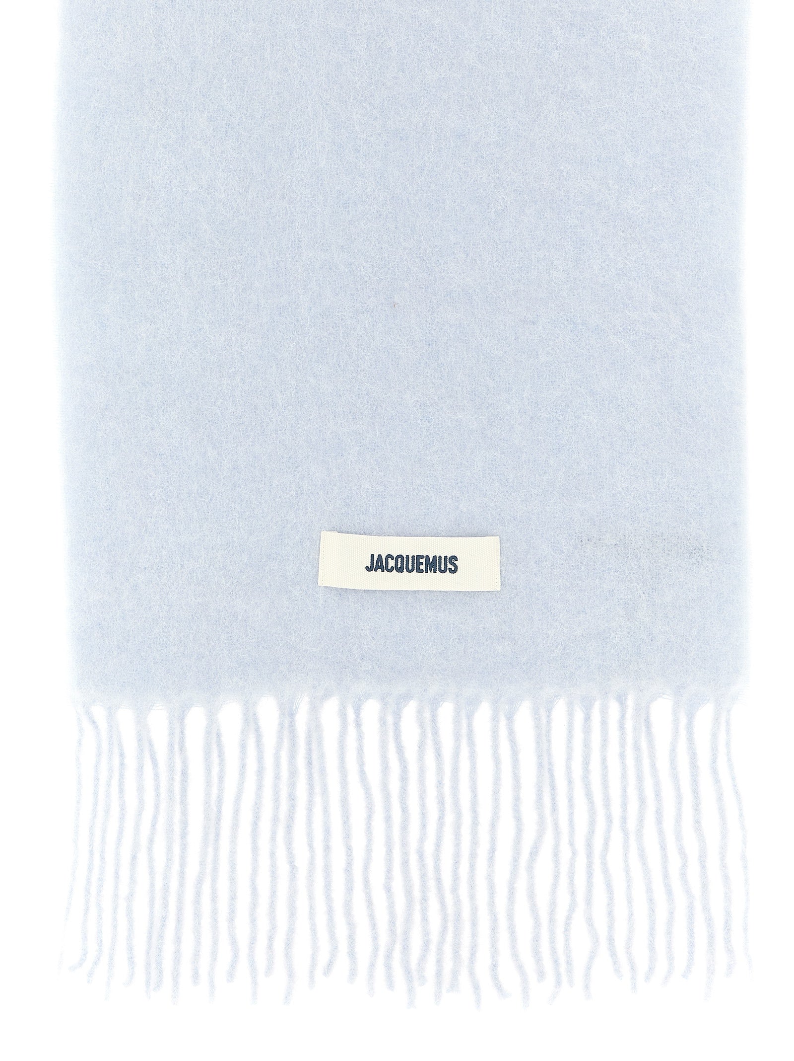 Jacquemus L'Echarpe Carro Light Blue Alpaca Mohair Scarf