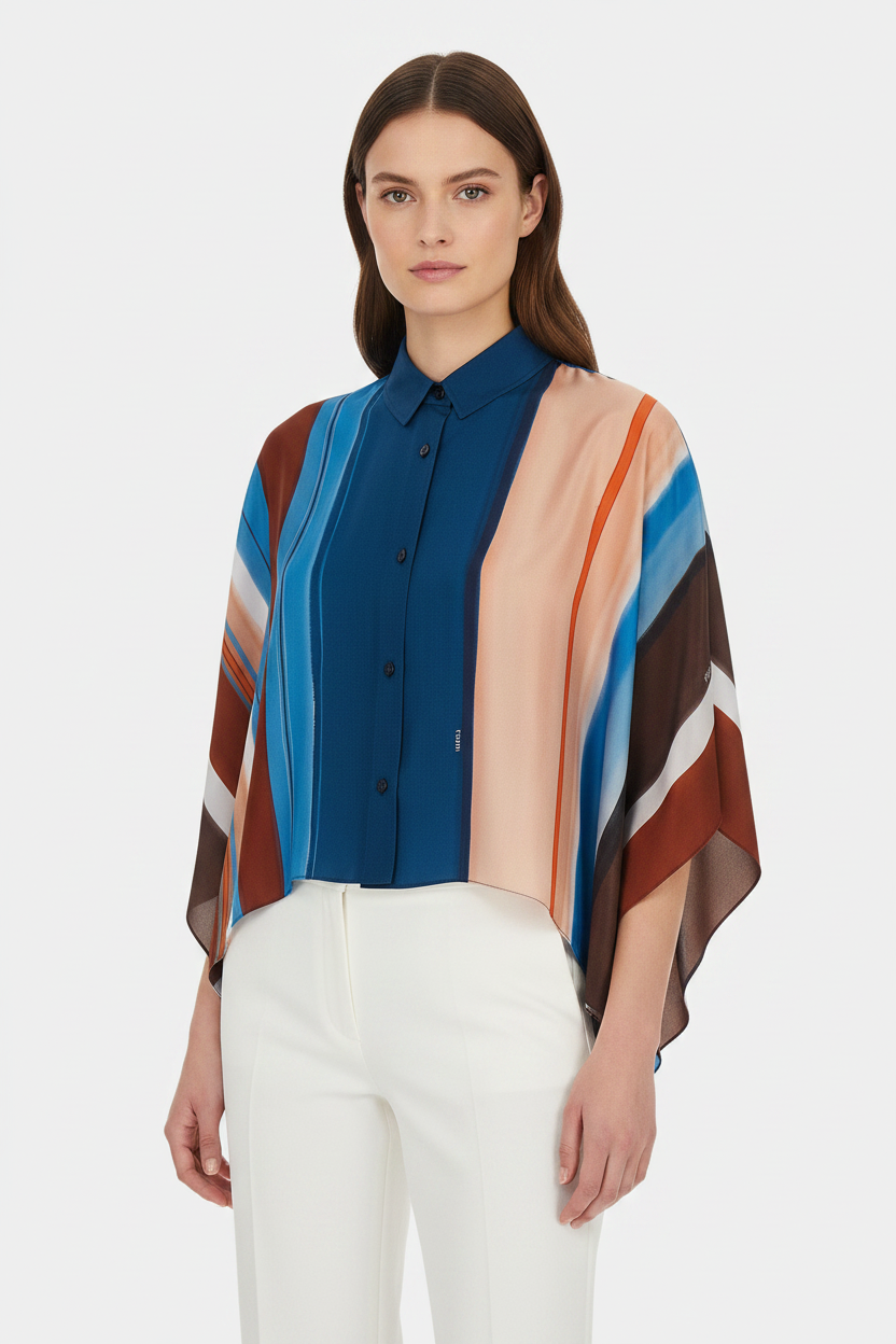 Multicolor Silk Blouse