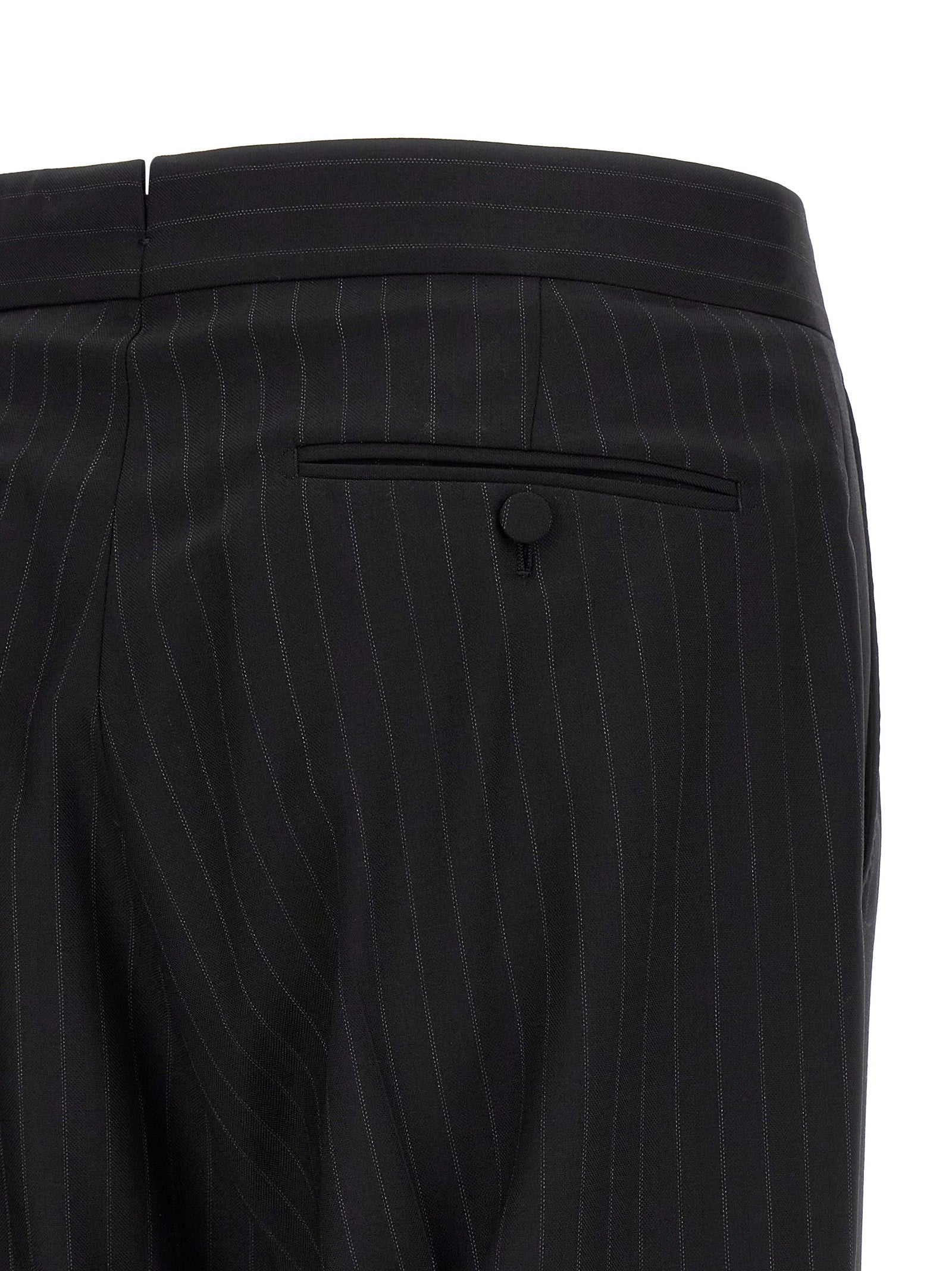 Black Wool Two-Piece Suit