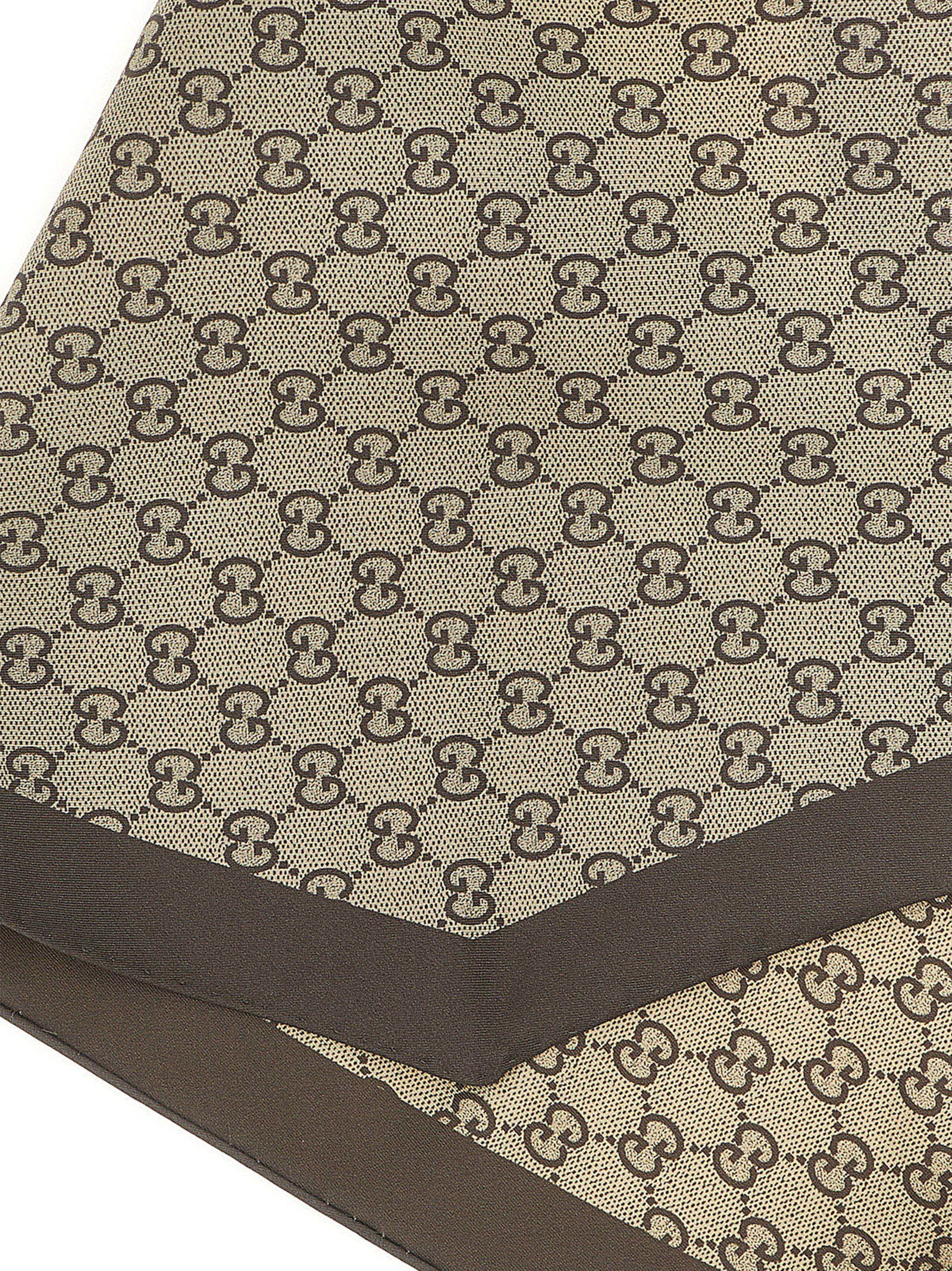 Beige Silk Foulard