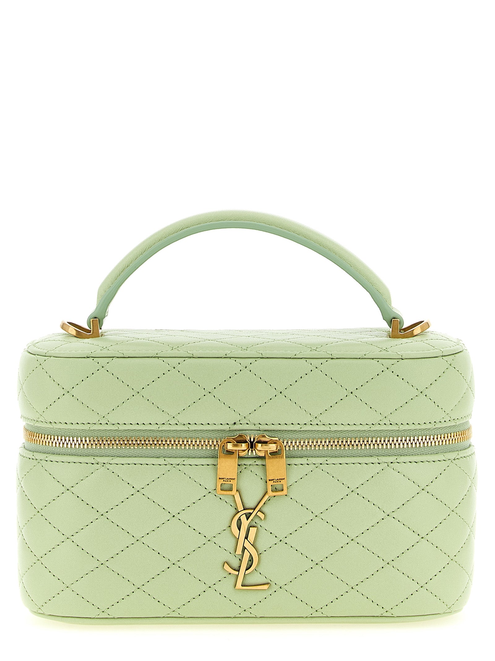 Bicolor Lamb Leather Handbag