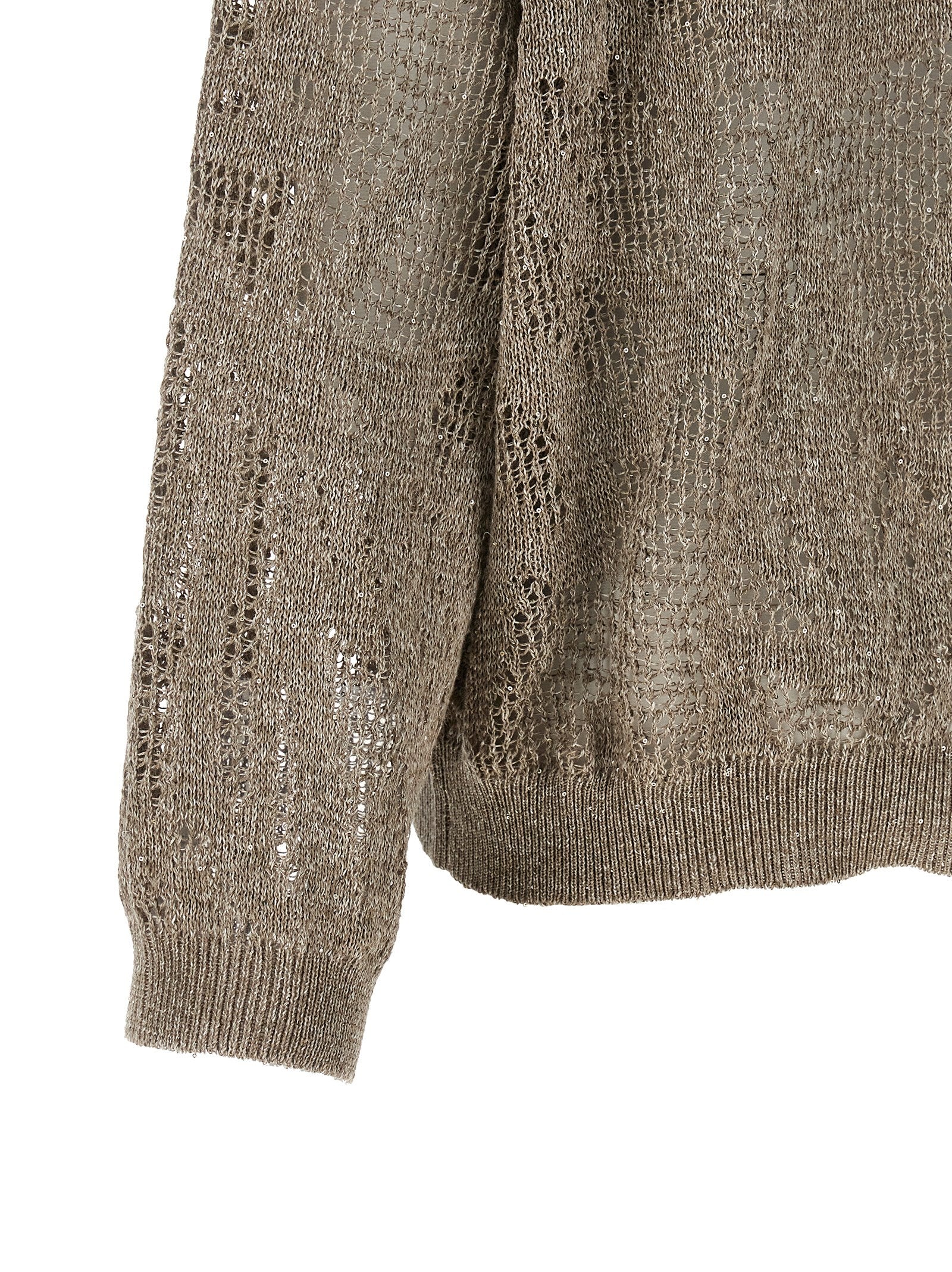 Brown Linen Cardigan