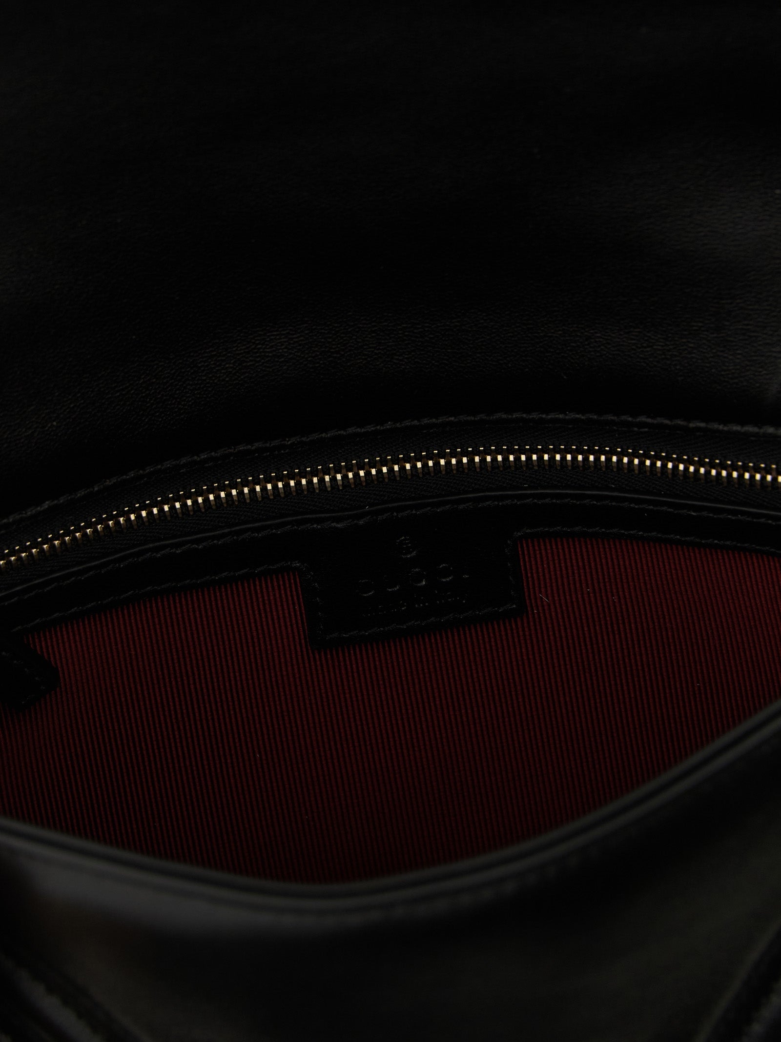 Gucci GG Marmont Matelassé Shoulder Bag — Black Chevron Lambskin | Women