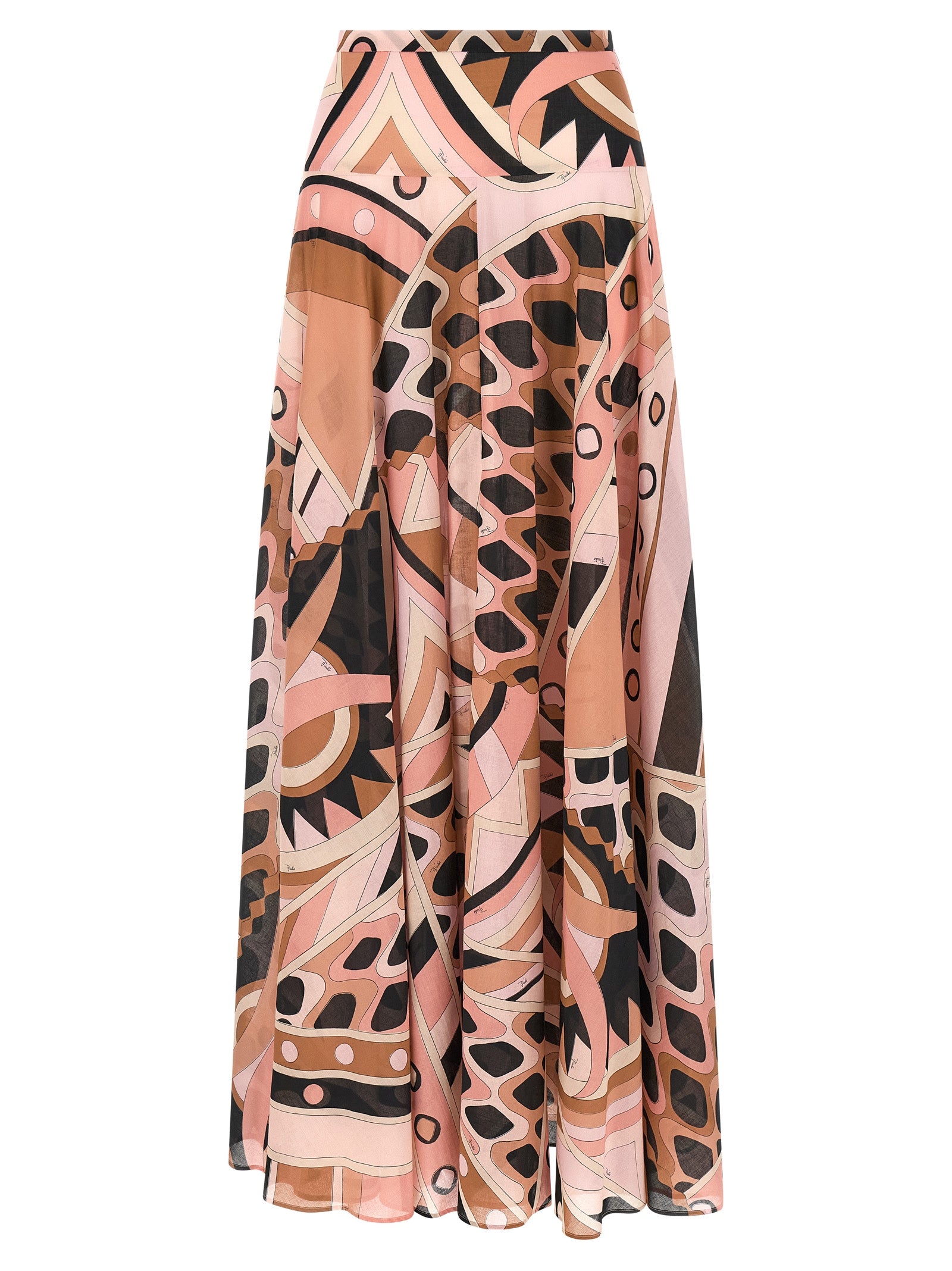 Emilio Pucci Vivara Print Cotton Muslin Mini Skirt — Pink Multicolor | Women