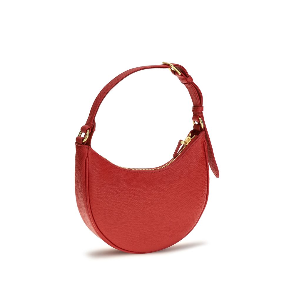 Valentino Garavani Red Calf Leather Bos Taurus Shoulder Bag