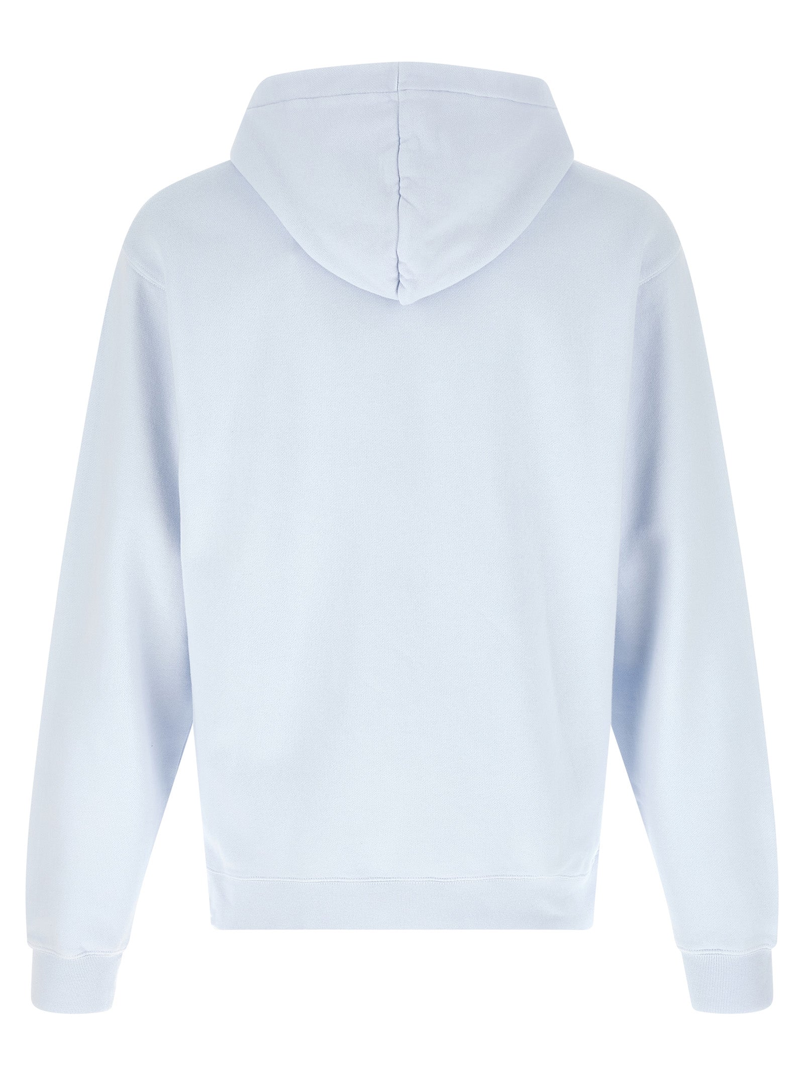 Jacquemus Le Hoodie Gros Grain Light Blue Cotton Logo Patch Men