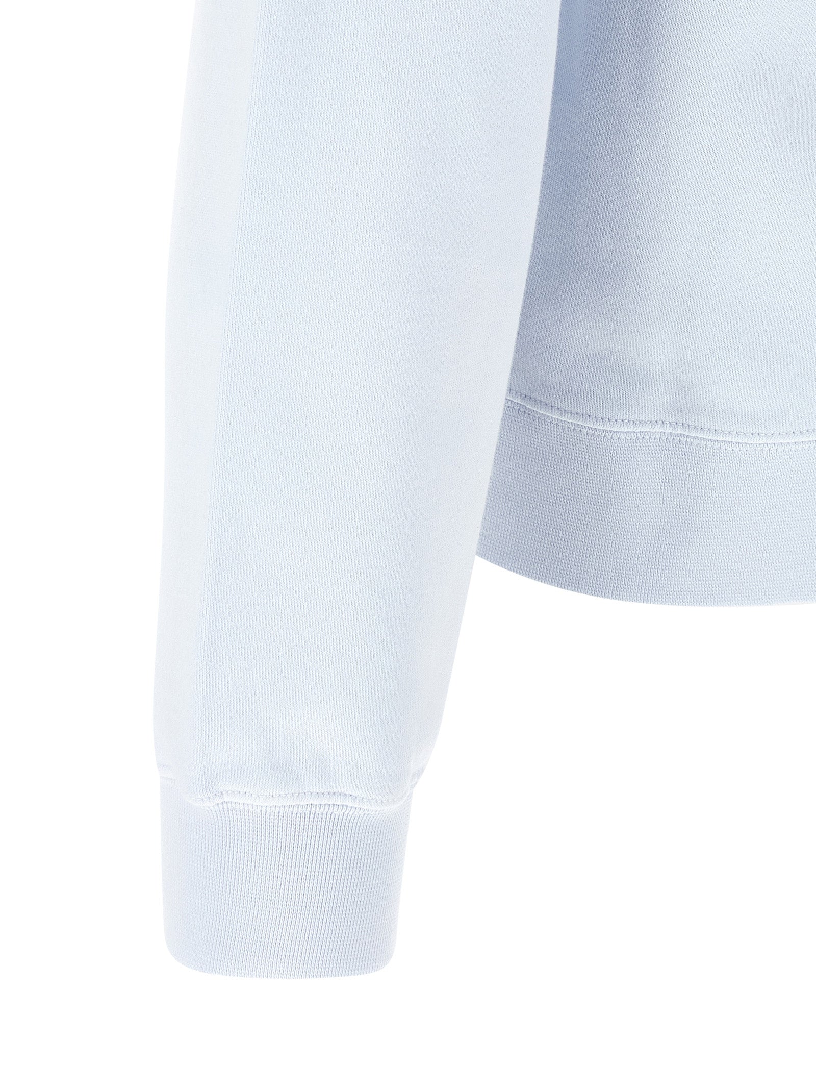 Jacquemus Le Hoodie Gros Grain Light Blue Cotton Logo Patch Men