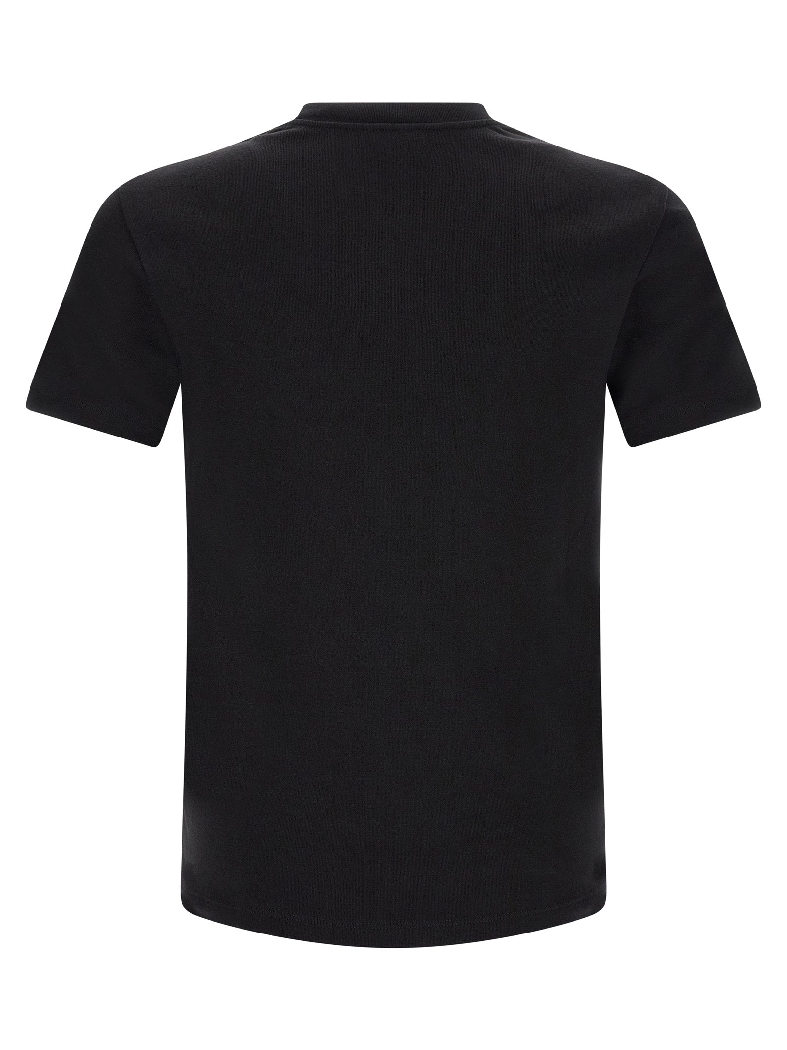Saint Laurent Black Cotton Cassandre Logo Crew Neck T-Shirt
