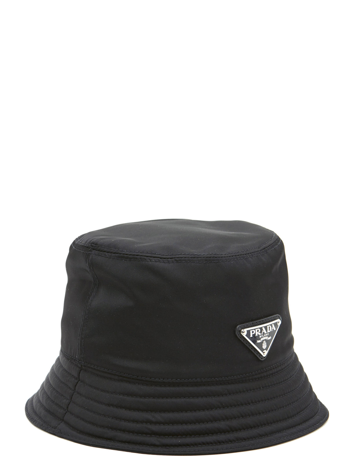Prada Re-Nylon Bucket Hat in Black | Triangle Logo | Made in Italy