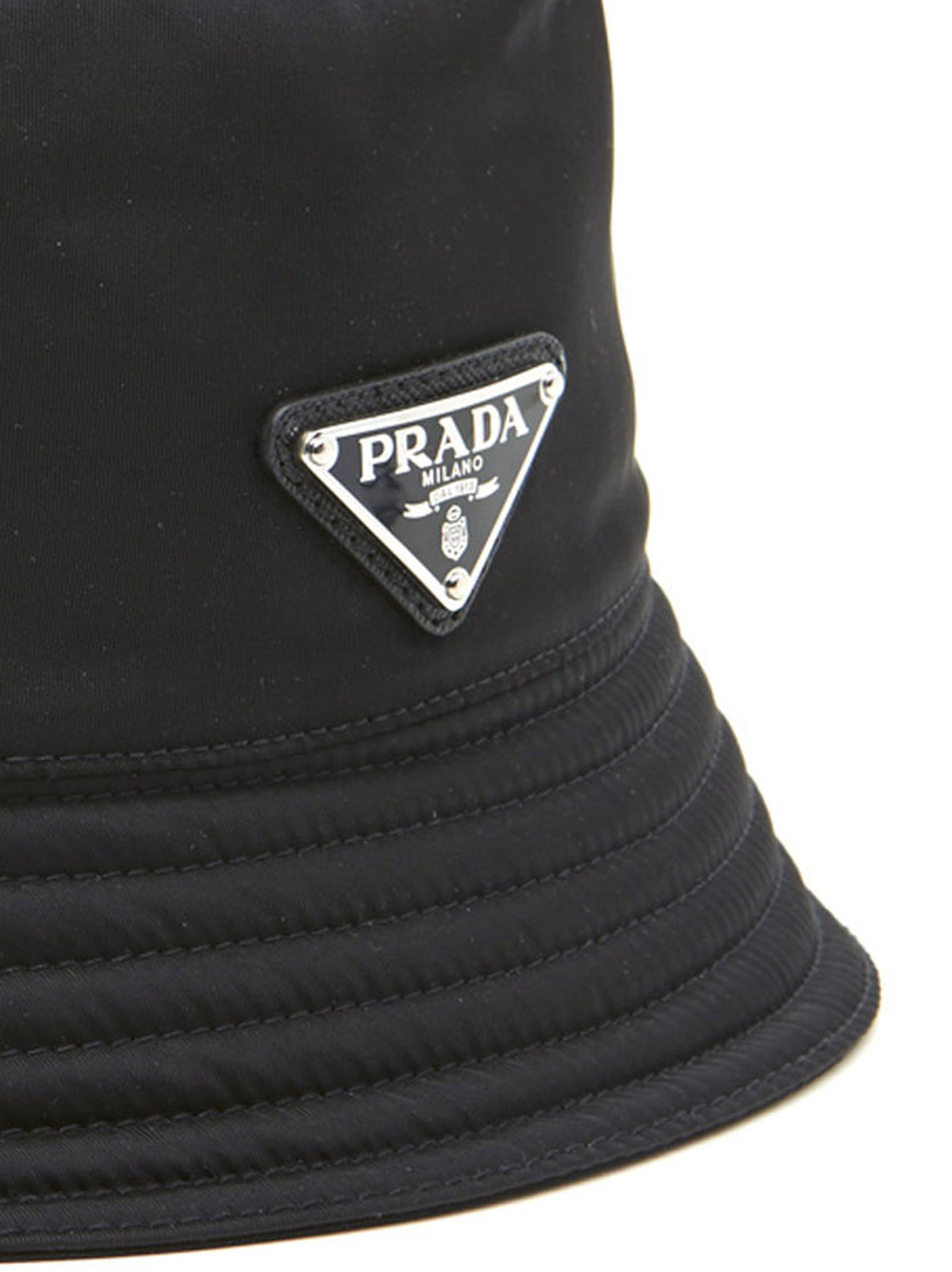 Prada Re-Nylon Bucket Hat in Black | Triangle Logo | Made in Italy