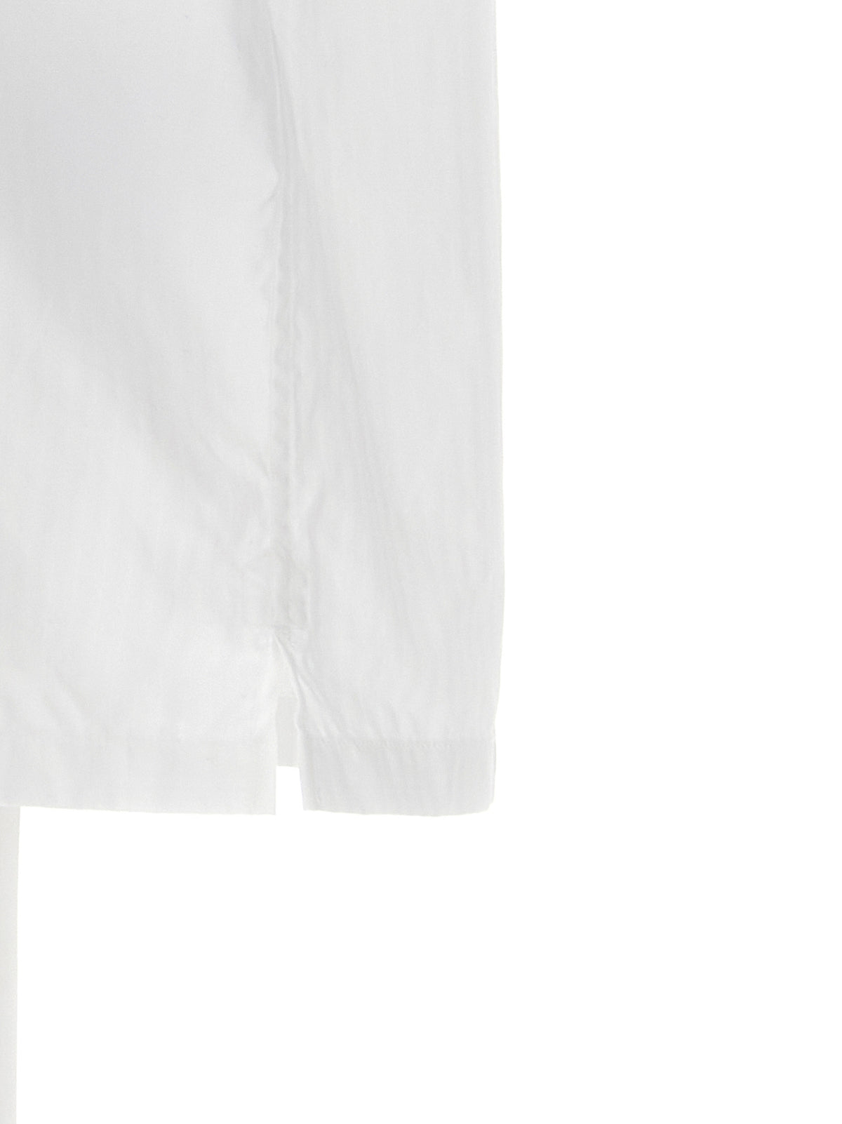 Prada Striped Cotton Poplin Short-Sleeve Shirt in White | Made in Italy