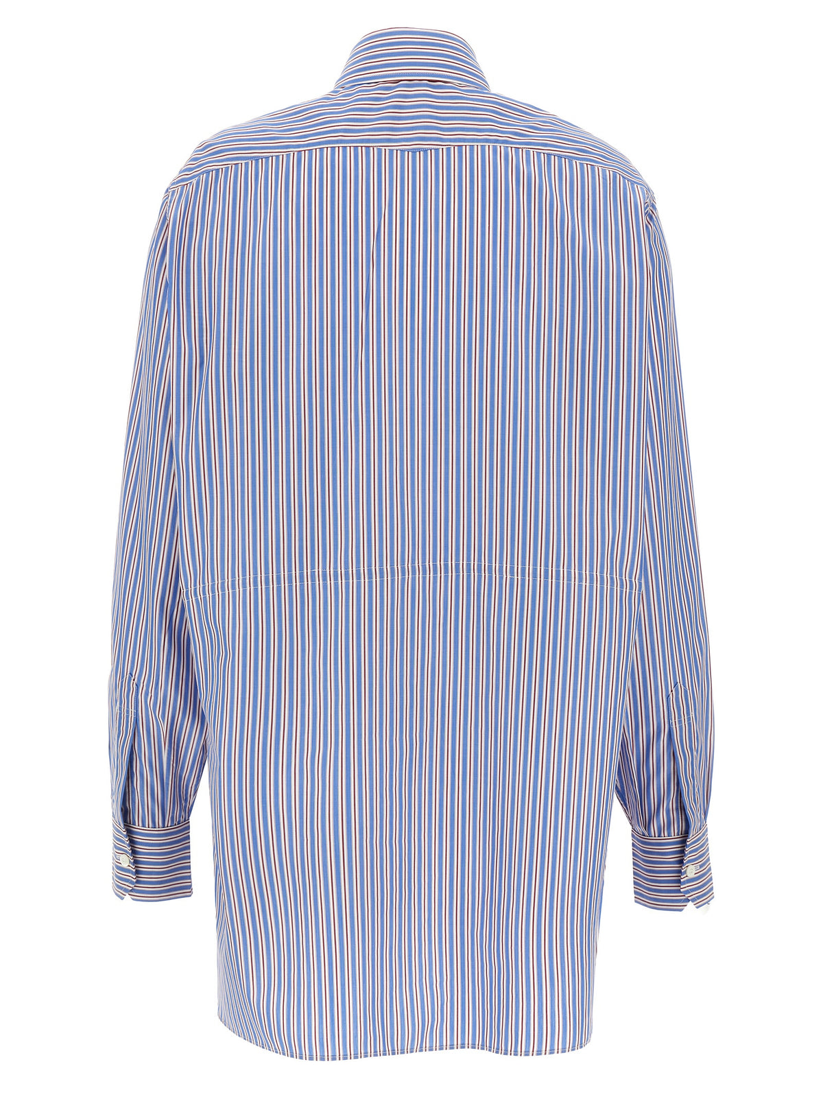 Prada Striped Cotton Poplin Shirt in Multicolor | Made in Italy