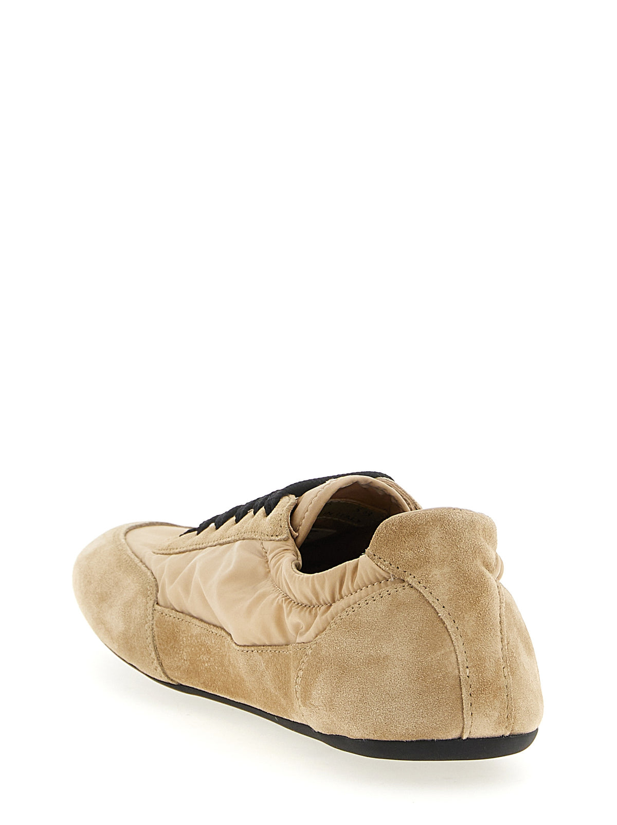 Prada Collapse Re-Nylon & Suede Sneakers in Beige | Made in Italy
