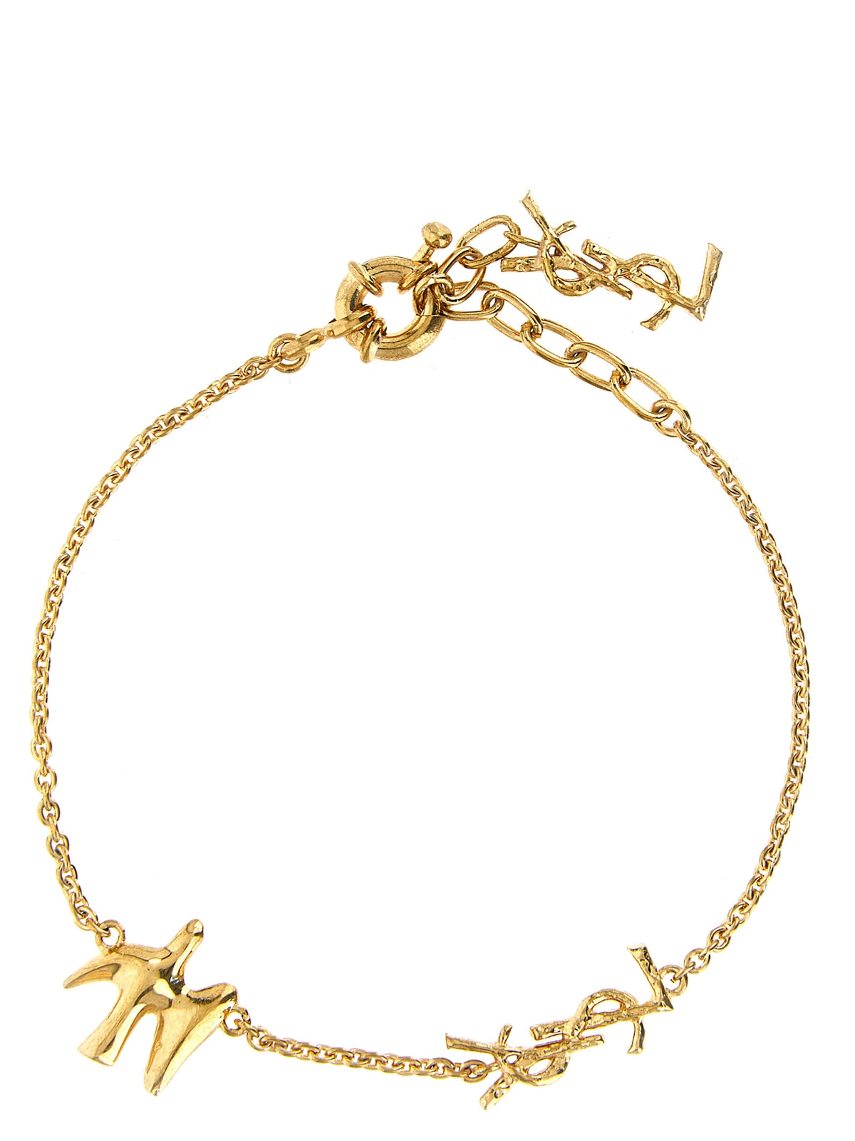 Saint Laurent Colomba Brass Bracelet in Gold | Made in Italy