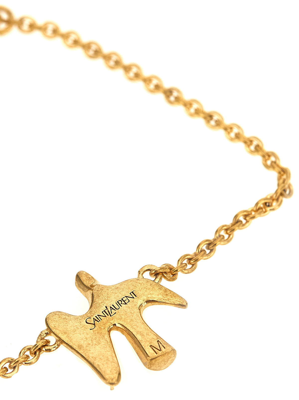 Saint Laurent Colomba Brass Bracelet in Gold | Made in Italy