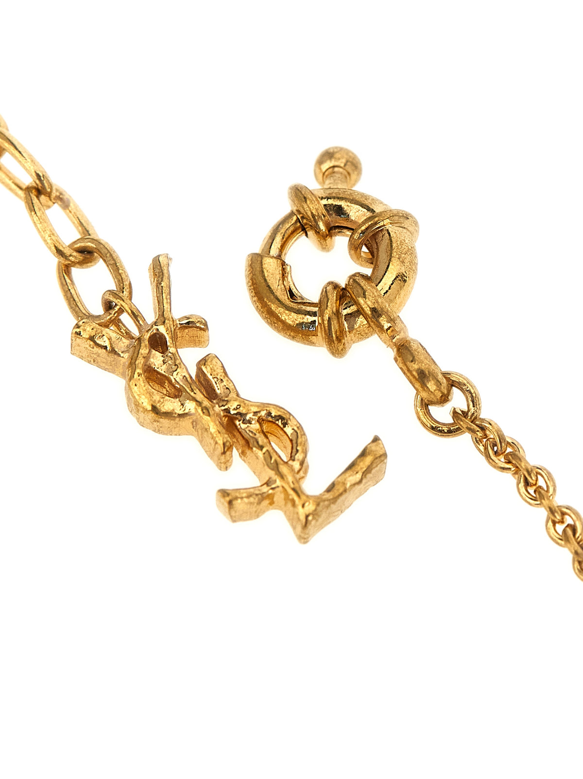 Saint Laurent Colomba Brass Bracelet in Gold | Made in Italy