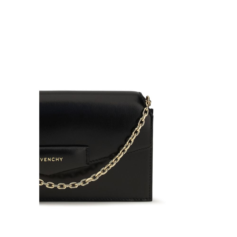 Givenchy Antigona Box Calfskin Chain Pouch in Black | AW26