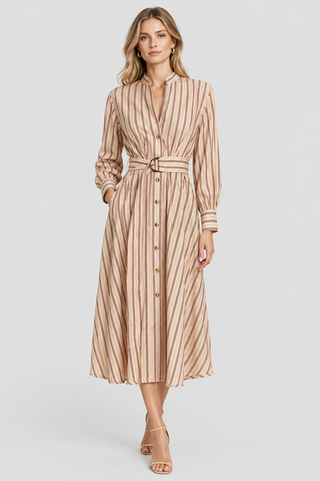Zimmermann Valiant Viscose Midi Dress in Multicolor | Made in China