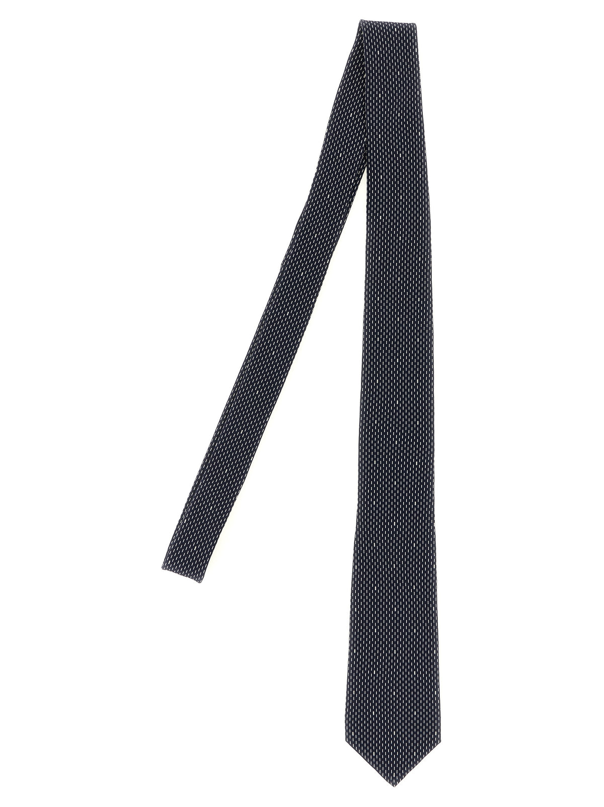 Saint Laurent Polka Dot Silk Tie in Blue | Made in Italy