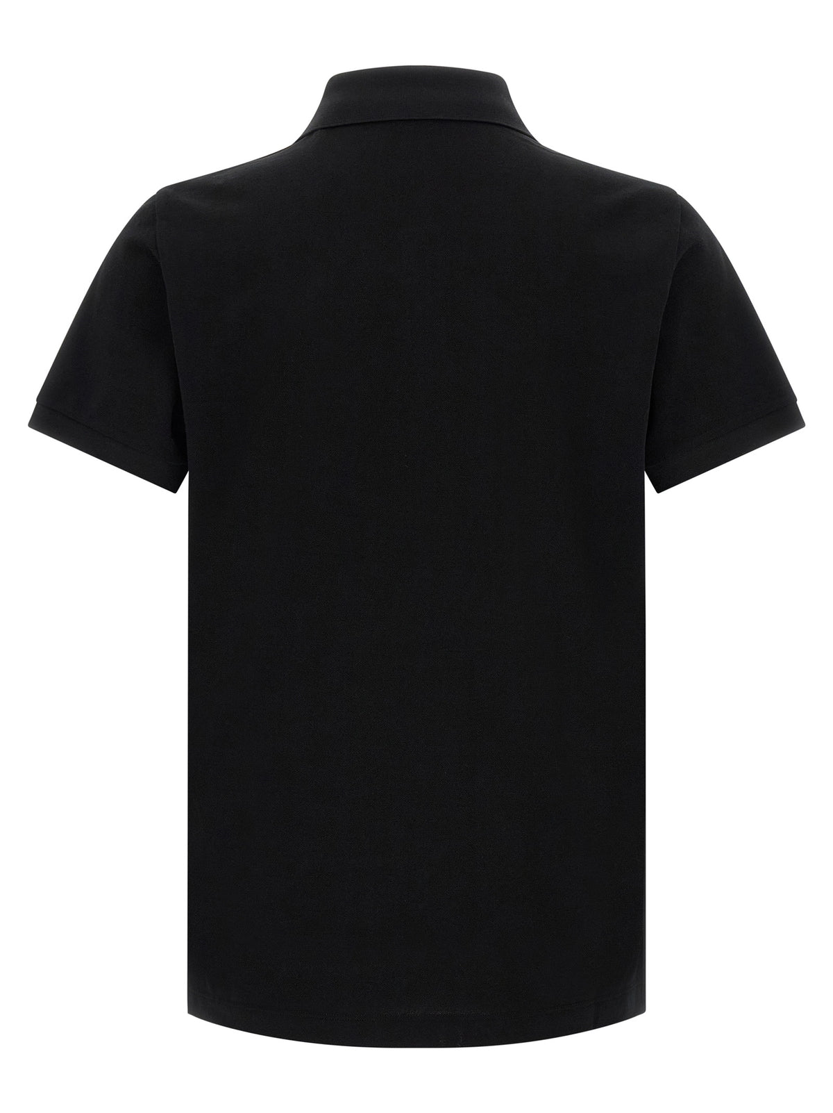 Fendi Cotton Piqué Polo Shirt in Black | Made in Italy