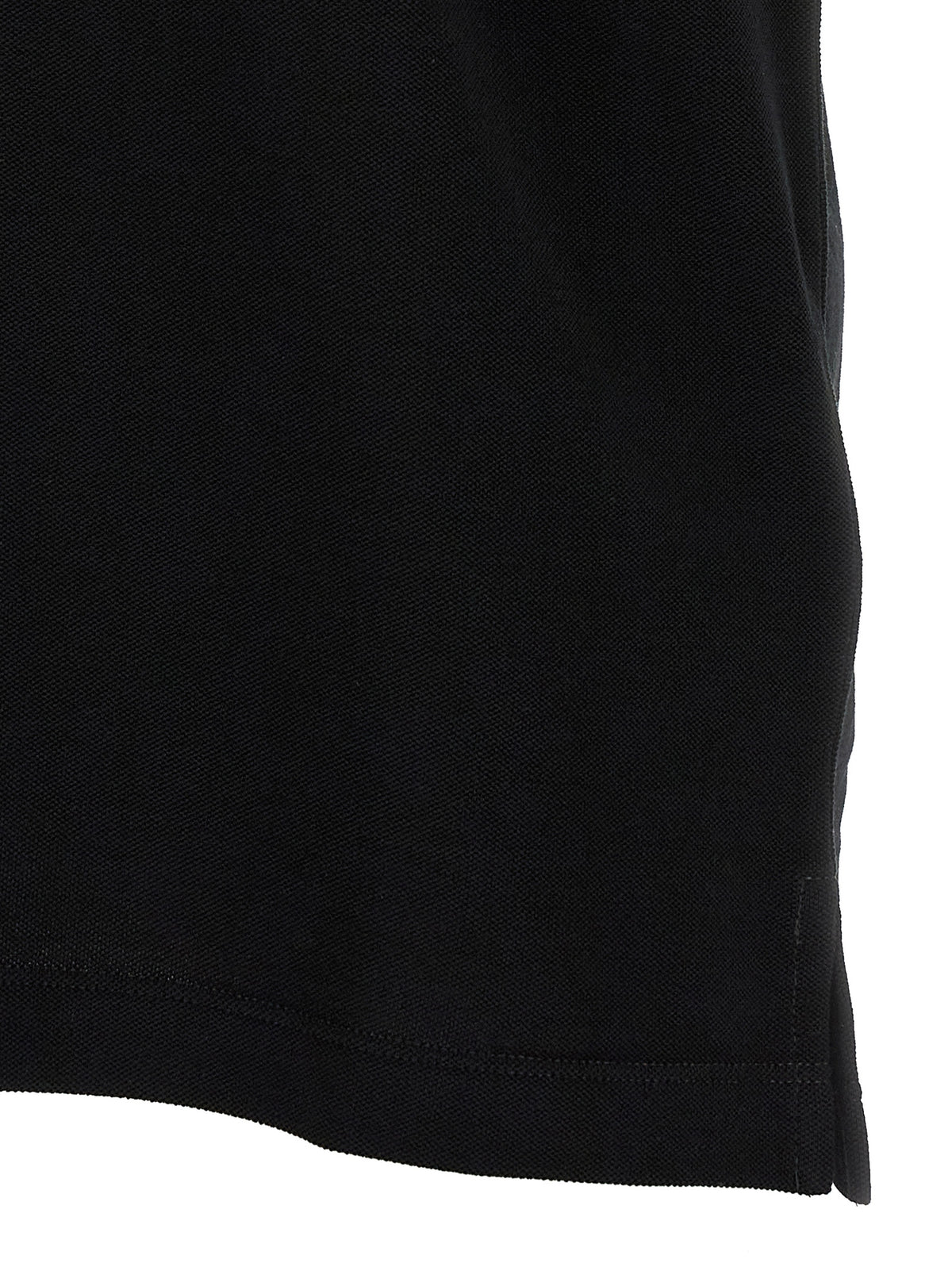 Fendi Cotton Piqué Polo Shirt in Black | Made in Italy