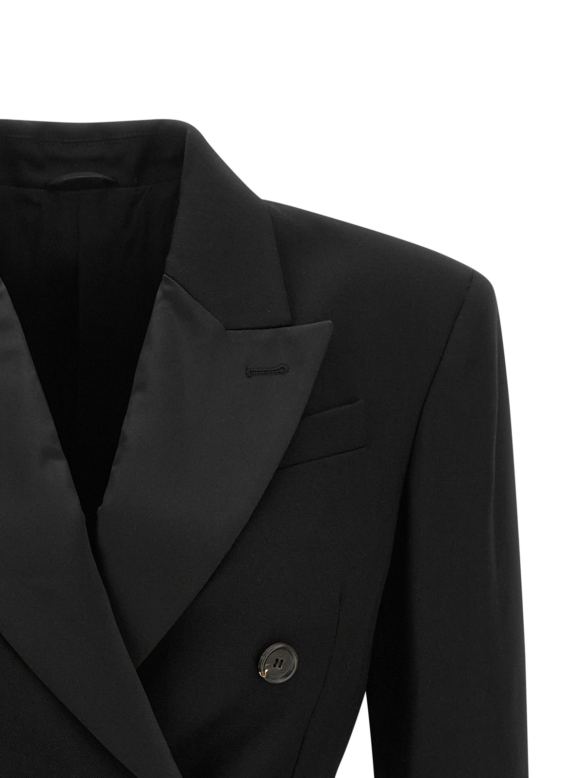 Brunello Cucinelli Virgin Wool Blazer in Black | Made in Italy