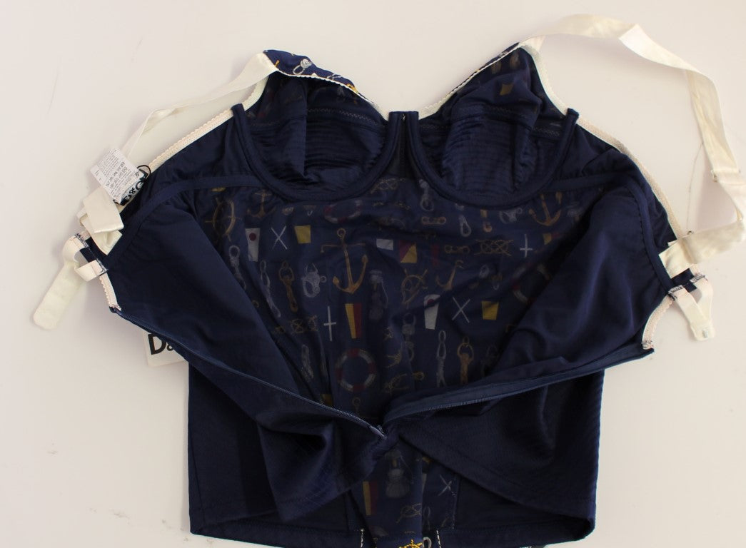 Blue Sailor Motive Tank Top