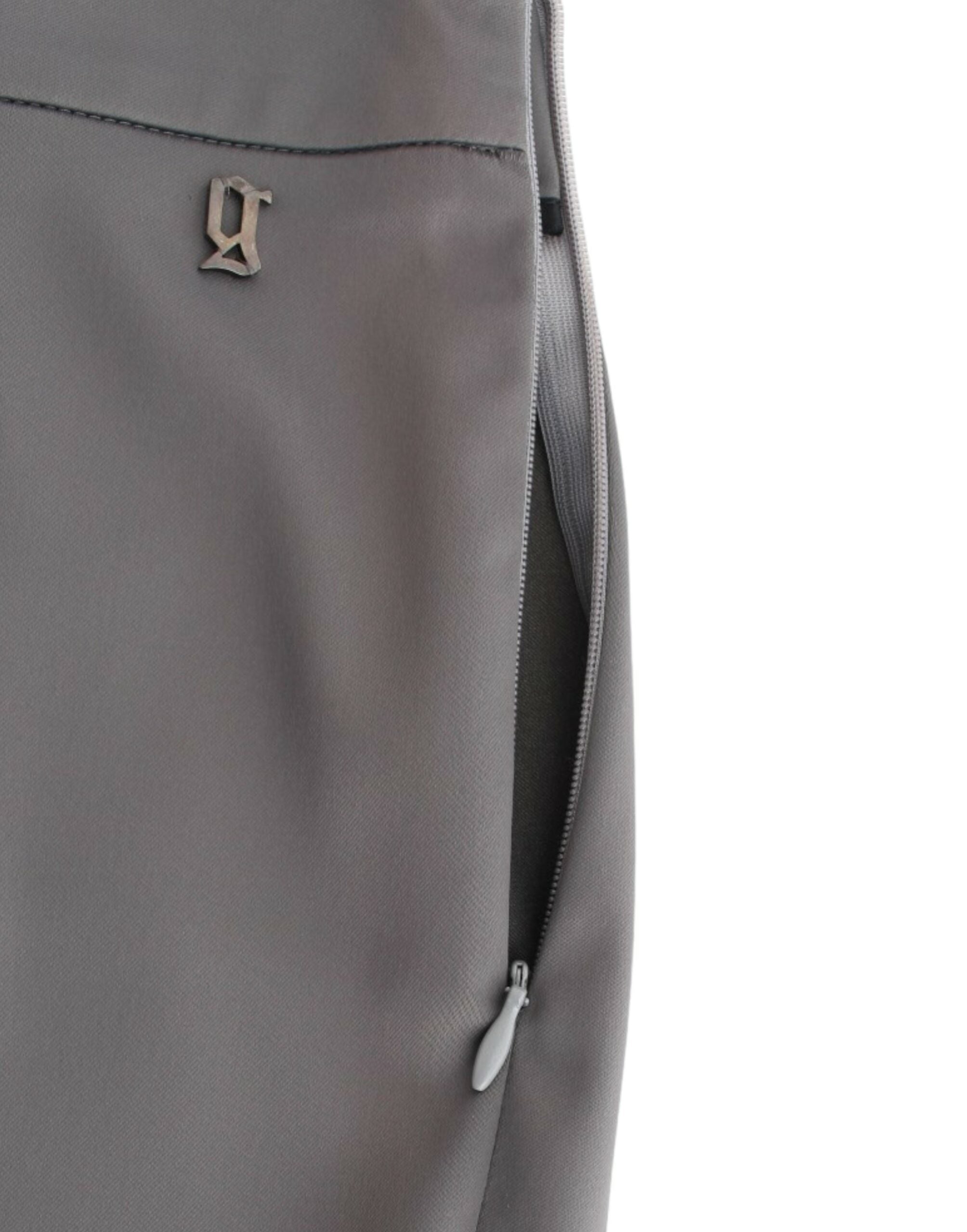 Gray slim fit pants