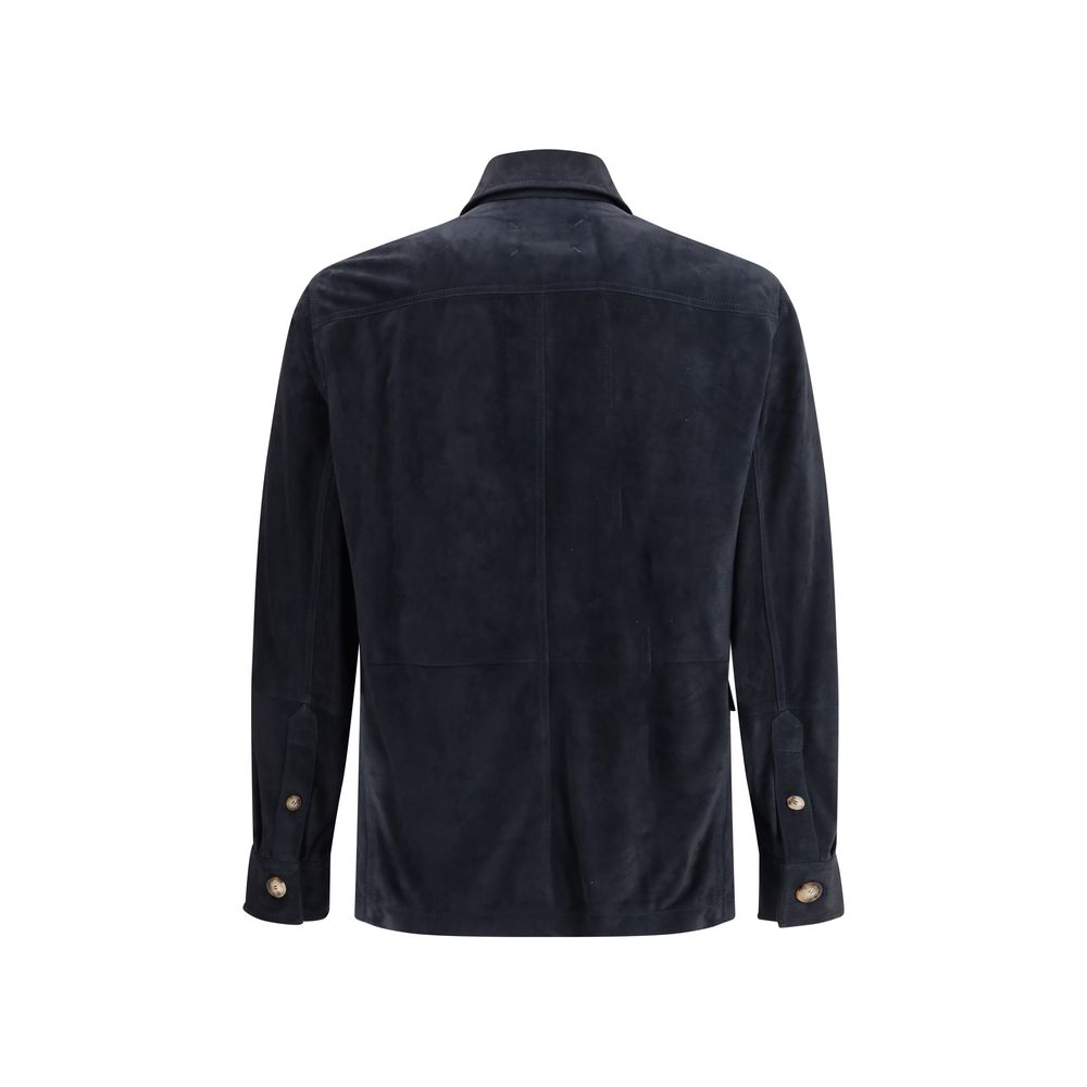 Suede leather shirt Jacket