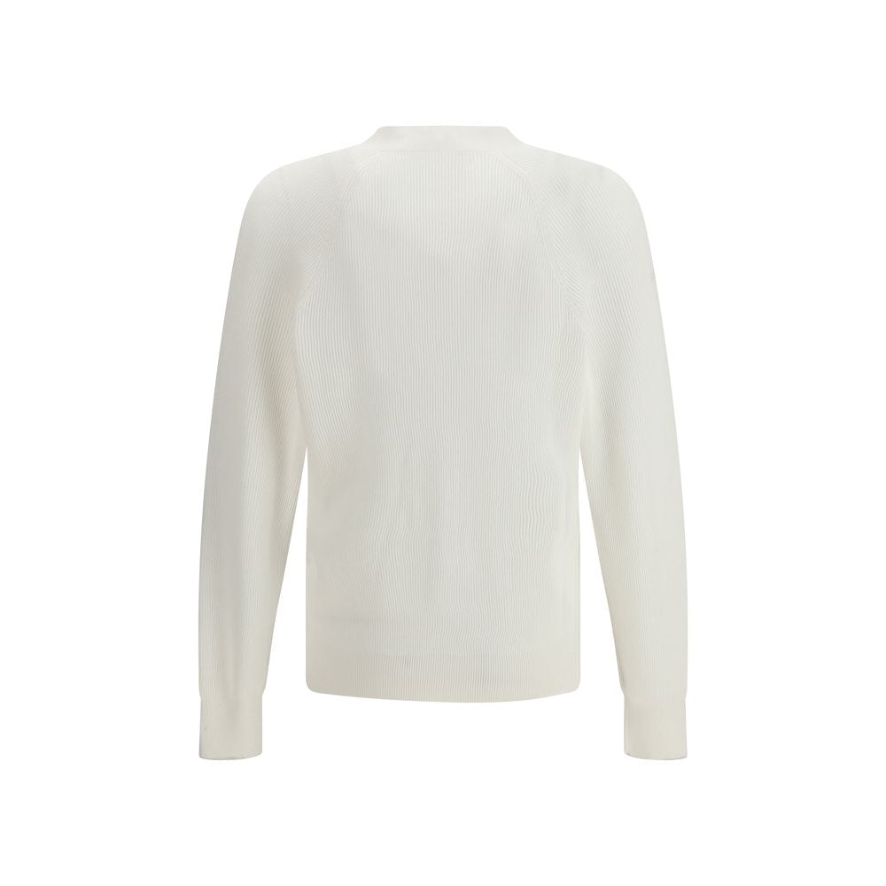White Cotton Cardigan
